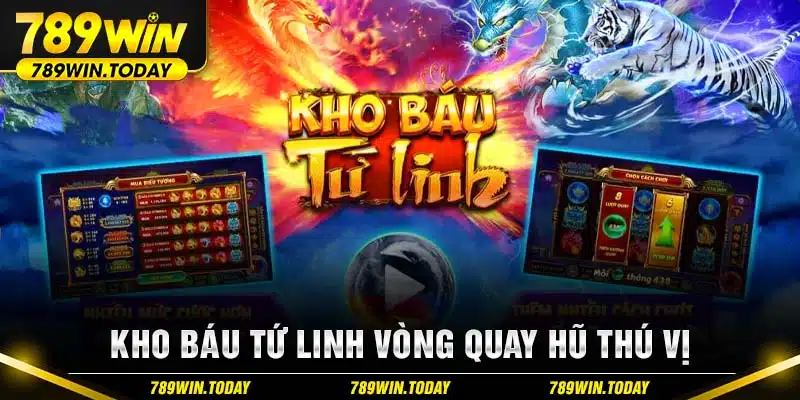 Kho báu tứ linh vòng quay hũ thú vị